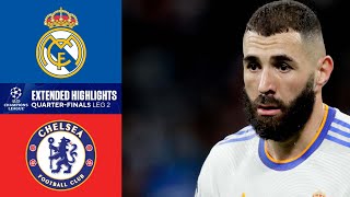 Real Madrid vs Chelsea Extended Highlights  UCL QuarterFinals  Leg 2  CBS Sports Golazo [upl. by Neille696]