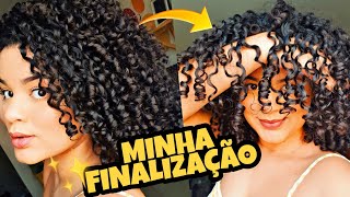 MINHA FINALIZAÇÃO ATUALIZADA  CACHOS DEFINIDOS VOLUMOSOS E COM MOVIMENTO  CABELO CACHEADO 3B [upl. by Sucirdor]