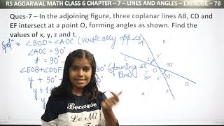 Q7 to 16 Ex  7B  Ch  7  Lines and Angles  RS Aggarwal Math class 9  RN Glory [upl. by Kitarp]