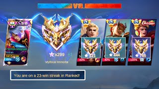 LAST MATCH BEFORE 🌟300 STARS amp MOONTON GAVE ME TOP 1 GLOBAL ENEMIES  MLBB [upl. by Burch583]