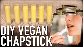 Make Your Own Chapstick or Lip Balm Fast Easy amp Vegan [upl. by Perpetua]