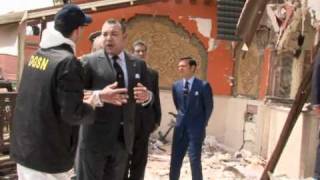 Marrakech le roi Mohammed VI sur les lieux de lattentat [upl. by Erny117]