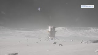 Private lander makes first US moon landing in more than 50 years [upl. by Nnaer]