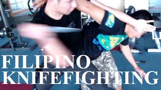 Filipino Knife Fighting Techniques  Kali  Arnis  Eskrima [upl. by Izabel]