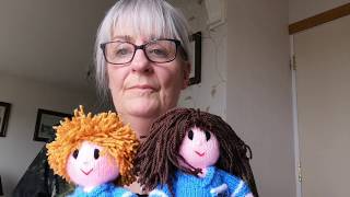 Stitching faces for knitted toys  14th May 2020 [upl. by Gabrielle]