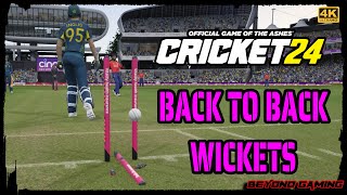 Back to Back Wickets  Compilation  Cricket 24 [upl. by Nitza635]