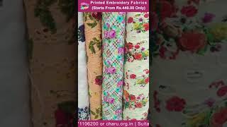 Printed Chikankari Cotton Fabric Hakoba Fabric Schiffli Fabric  Suit Salwar Fabric [upl. by Klein]