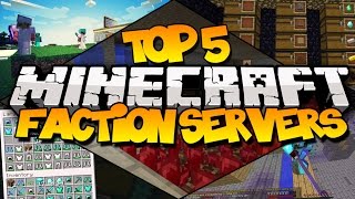 TOP 5 MINECRAFT FACTION SERVERS Best Faction Servers [upl. by Yeldnarb]