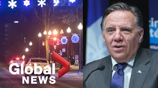 Coronavirus Quebec premier defends curfews impact in bringing pandemic under control  FULL [upl. by Michel]