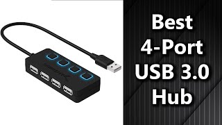 4 Port USB 30 Hub with Individual LED Power Switches by Sabrent Review [upl. by Merwyn]