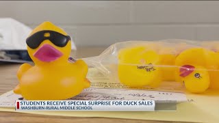 Middle school raises thousands to Great Topeka Duck Race [upl. by Simpson]