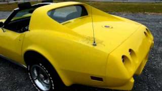 1975 Yellow Corvette L82 4spd For Sale [upl. by Sulienroc]