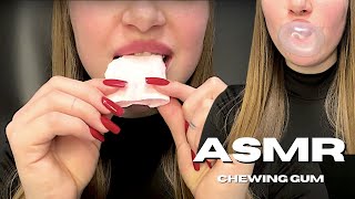 ASMR Chewing Gum  ASMR Mukbang  ASMR EATING SOUNDS  LIGHT WHISPERS  Big bubbles [upl. by Madalena]