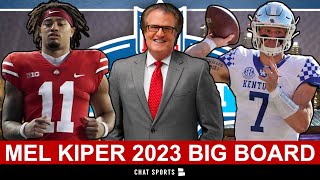 Mel Kiper’s 2023 NFL Draft Big Board ESPN Top 25 Prospect Rankings Ft Will Levis amp Jalen Carter [upl. by Wallraff]