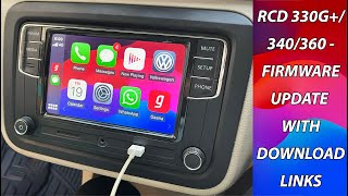 RCD 330G Plus RCD 340 RCD 360  How to Update Firmware For Apple CarPlay amp Android Auto [upl. by Wehhtam654]