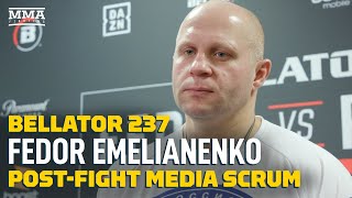 Bellator 237 Fedor Emelianenko Clarifies Retirement Remarks Will Fight Again  MMA Fighting [upl. by Nel]