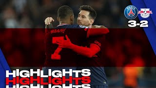 HIGHLIGHTS  PSG 32 Leipzig  Mbappé ⚽️ Messi ⚽️⚽️ [upl. by Ondrea]