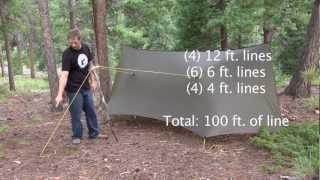 Basic Tarp Setup with the Superfly Tarp  Warbonnet Outdoors [upl. by Worlock772]