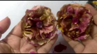 paperbag flowers tutorial [upl. by Euqinor]