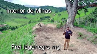 CONHEÇA MINAS  CIDADE ESCONDIDA ENTRE VALES  FREI LAGONEGRO MG VISTA DE CIMA  DRONE F22S 4K [upl. by Annahc]