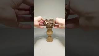 Corrugated cardboard DIY creative vase flower vases Corrugated cardboard DIY creative vase flowe [upl. by Abdel]