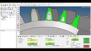 Hexmeshing a bevel gear in HyperMesh 2019 and LSPREPOST for LSDYNA [upl. by Yedarb]