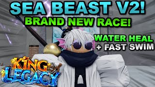 Getting The NEW RACE Seabeast V1 amp V2 In Roblox King Legacy Heres What Happened [upl. by Feola157]