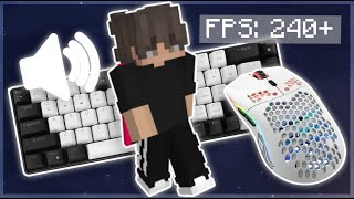 Bedwars ASMR Keyboard amp Mouse Sounds  Hypixel Bedwars [upl. by Novyaj698]