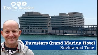 Eurostars Grand Marina Hotel Barcelona Tour and Review [upl. by Adnilreh]