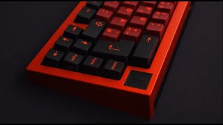 Smith and Rune Iron165 Red  Aluminium Bottom  GMK Infernal – ISODE Layout Keyboard Build [upl. by Carrelli]