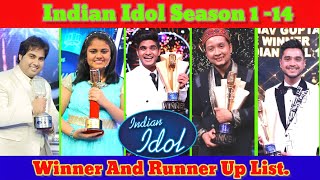 Indian Idol Season 1  14 All Winners List Winner And Runner Up Salman Vaibhav Pawandeep Ananya [upl. by Anytsirhc]