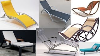 Outdoor Chaise lounge ideas 2  Metal frame sun lounger design ideas 2  outdoor bench ideas [upl. by Jeunesse320]