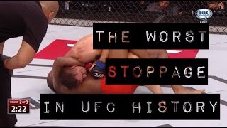 The WORST Stoppage in UFC History Gracie Breakdown [upl. by Kwapong]