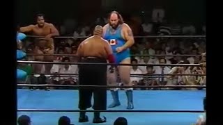 Abdullah The Butcher amp Whatley amp Conway vs Tenta amp Kabuki amp Yoshia 1989 08 21 [upl. by Aramoy]