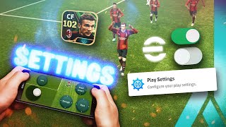 eFootball 24 mobile BEST SETTINGS  Controls graphics gameplay [upl. by Jann64]