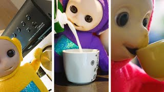 A day in the life of Teletubbies homemade comedyparody video with plush toys behind the scenes [upl. by Capwell357]