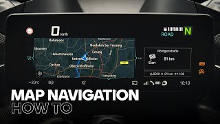 How to Use Map Navigation with the BMW Motorrad Connected App and the new 1025” TFT Display [upl. by Ahsam]