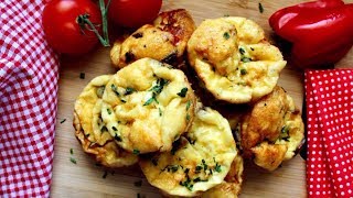 How to make Frittata Muffins  w Sausage  Recipe  Daniellas Home Cooking [upl. by Ardnuhsed112]