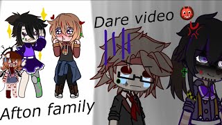 Afton family do your dares  FNaF x Gacha  MY AU  Elliot x Michael  Will x Clara [upl. by Pineda858]