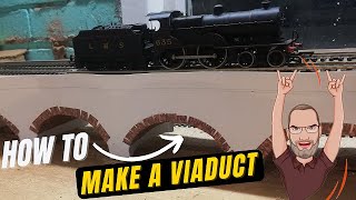 How to build a model railway scratch build Viaduct build part 1 [upl. by Aivyls]