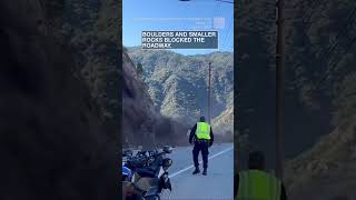 California rockslide caught on camera  shorts newvideo trending subscribe youtube [upl. by Narhet650]