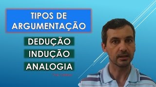 TIPOS DE ARGUMENTAÇÃO DEDUÇÃO INDUÇÃO E ANALOGIA [upl. by Irihs]