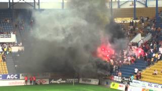 FK Teplice vs Dynamo Dresden 02Pyroshow Dynamo [upl. by Nywroc]