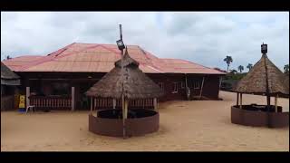 BAR AT THE BEACH 🏖 FRONT IN BADAGRY NIGERIA 🇳🇬 I ARRAKHAB Hotel BeachResort [upl. by Ecinev]