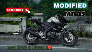 MT15 black colour modified MT15 new update for modification 💸 [upl. by Zara]