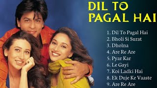 Dil To Pagal Hai Movie All Songs  Audio Jukebox  Shahrukh Khan amp Madhuri DixitKarishma [upl. by Daren799]