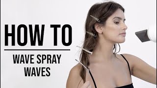 Wave Spray Beach Waves Tutorial  Howto  OUAI  GRWM [upl. by Hannan761]