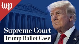 Supreme Court hears oral arguments in Trump ballot access case  28 FULL LIVE STREAM [upl. by Sudaorb]