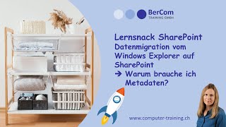 Microsoft SharePoint  Datenmigration  Metadaten anstelle von Ordnern  Lernsnack [upl. by Eidnil]