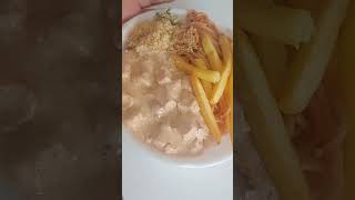 Strogonoff de frango strogonoff fritonabeiradorio food comida [upl. by Notyep]